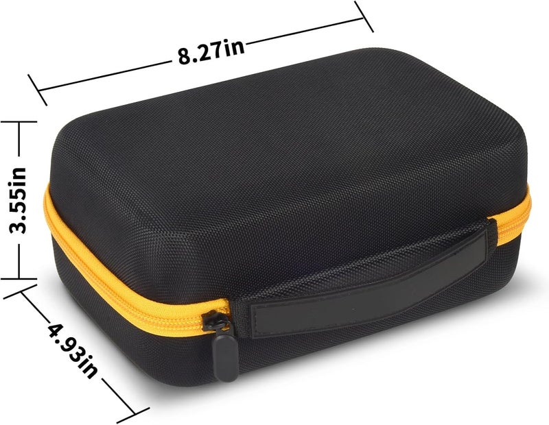 GWCASE Case Compatible with Brother for P-Touch PTH110BP/ PTH110/ Pro PT-H111/ PTE110 Portable Label Maker, Storage Holder Carrying Organizer for Label Tapes, AC Adapter, Charging Cables -Yellow Zipper - Image 5